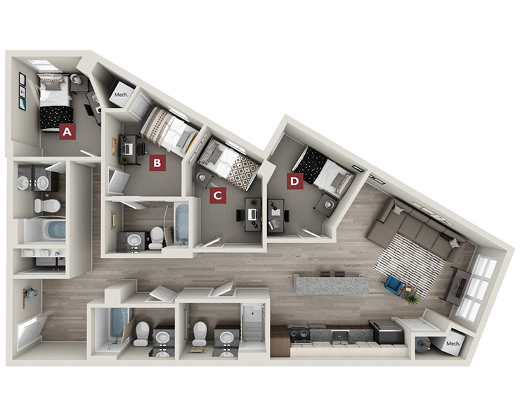 Downing Floor plan