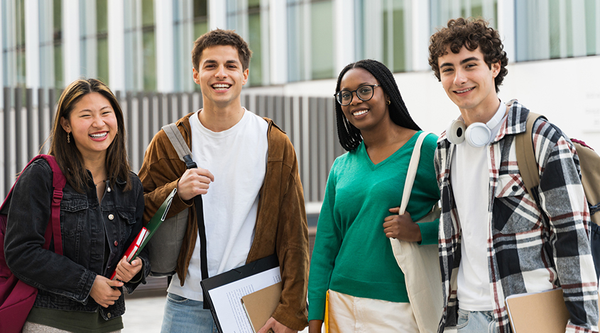 group of diverse young adults
