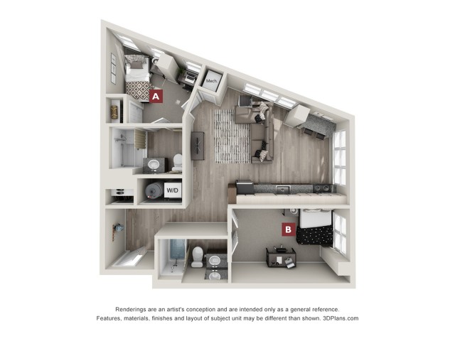 Brookhaven - 2x2 Floor plan