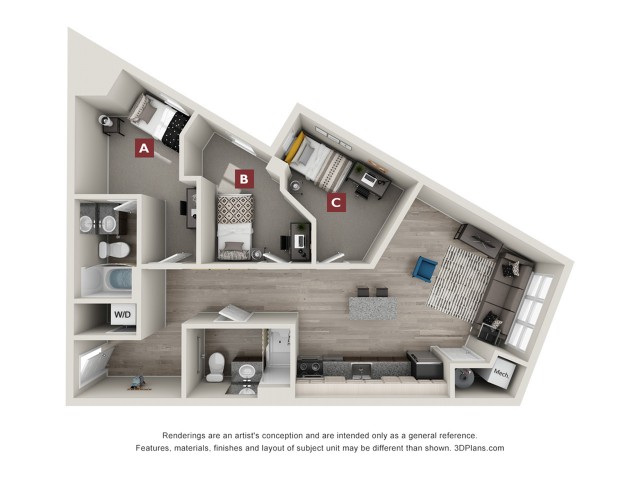 Chelsea - 3x2 Floor plan