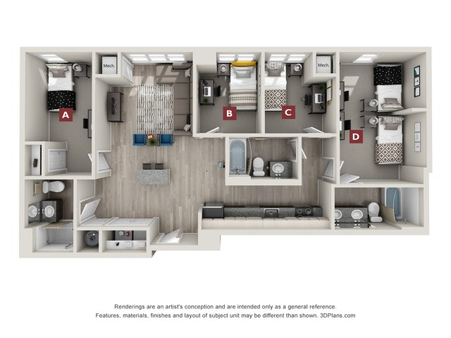 Derby - 4x3 D4 Floor plan