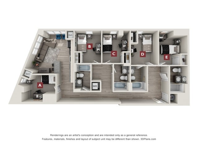 Fillmore - 5x4 E2 Floor plan