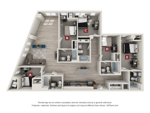 Forestdale - 5x5 Premium E4 Floor plan