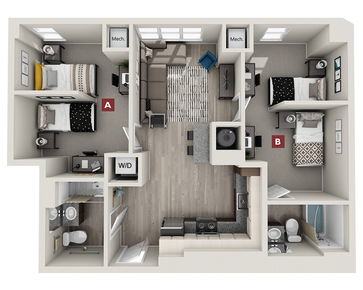 Brooklyn - Double B2 Floor plan