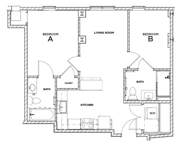 Bexley - 2x2 B14 Floor plan