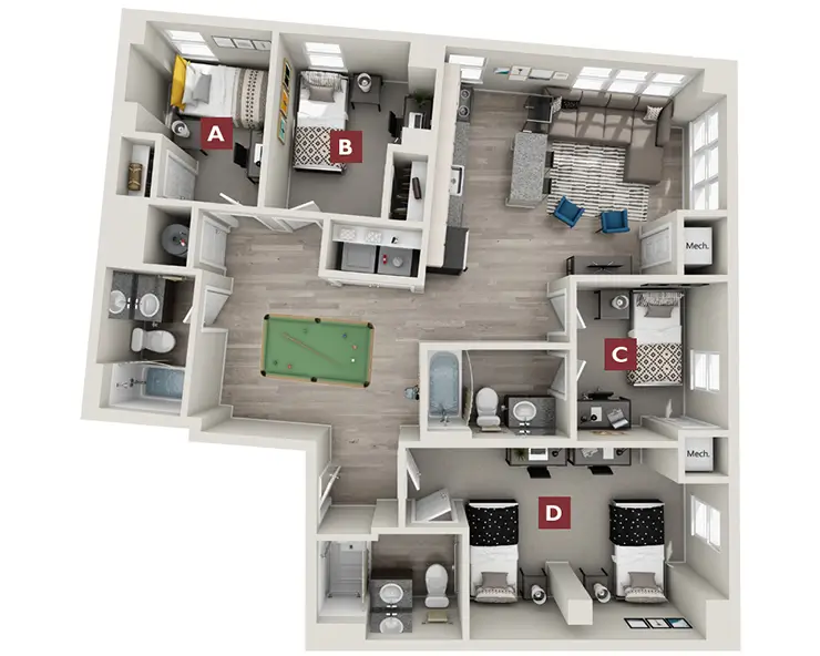 Derby - 4x3 Premium D3 Floor plan
